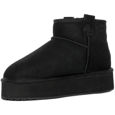 EMU Australia Black Foy Flatform Micro W13073 BLACK
