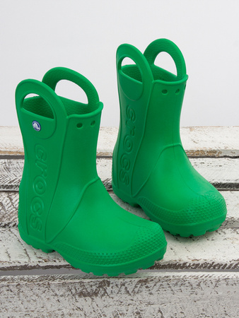 Crocs Kalosze Dziecięce Grass Green Handle Boot