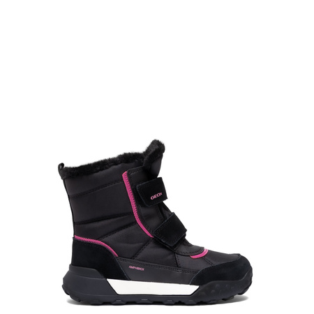 Geox Girls' Snow Boots Black/Fuchsia