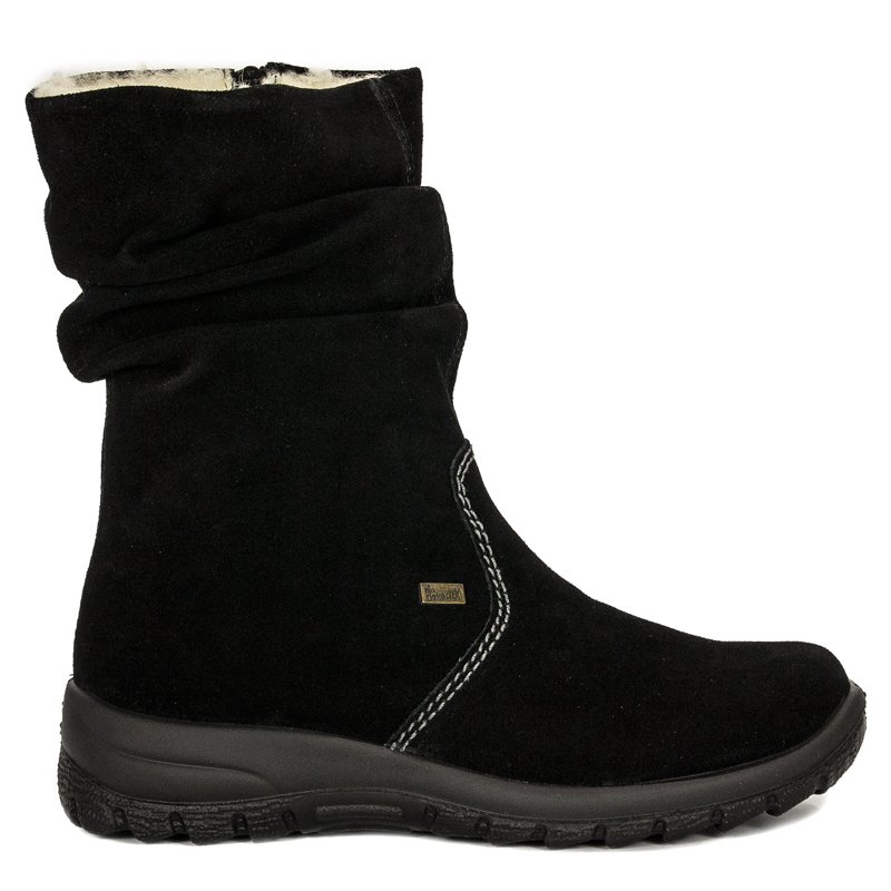 Rieker Z7171-01 Black Knee-High Boots