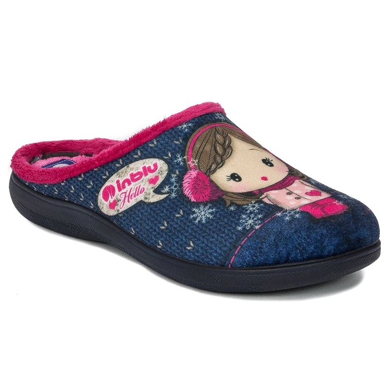 Inblu Kapcie damskie Navy Granatowy