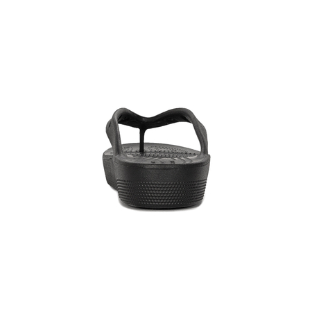 Crocs Klapki Damskie Black Platform Flip Czarne