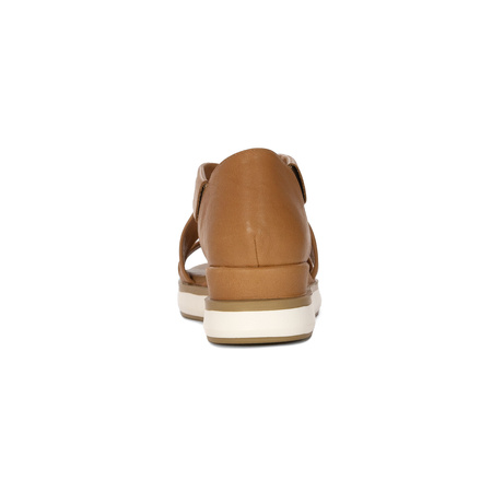  Inuovo Women's Leather Platform Sandals Brown