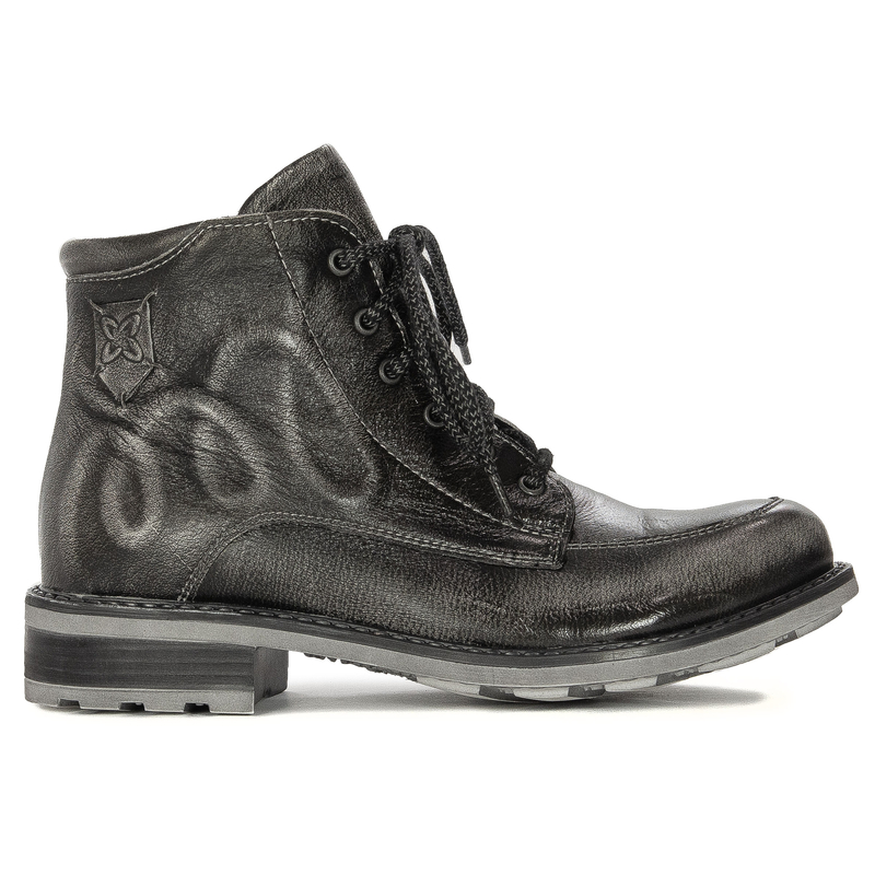 Maciejka Women's Leather Boots Ash White