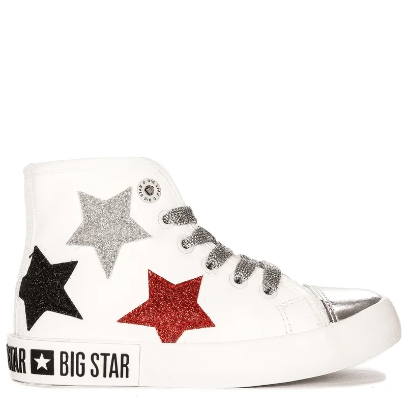 Big Star Children's sneakers for girls High White