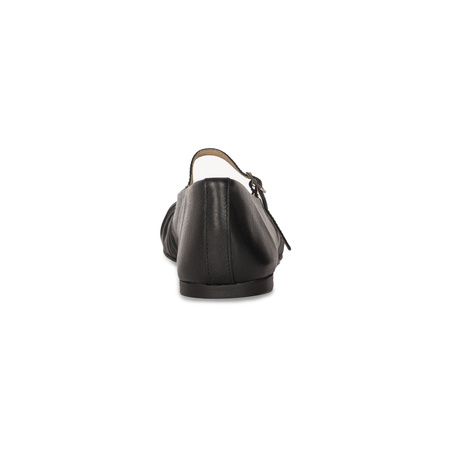 Inuovo Women's Leather Ballerinas Black