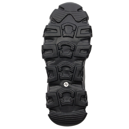 Cross Jeans Sneakersy damskie na platformie Black czarne