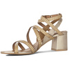 Maciejka Women's High Heel Leather Sandals Gold