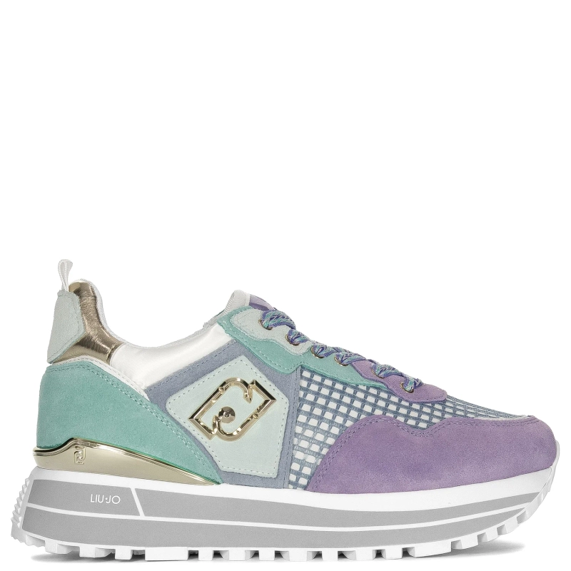 Liu Jo Women's Platform Sneakers Purple and Turquoise