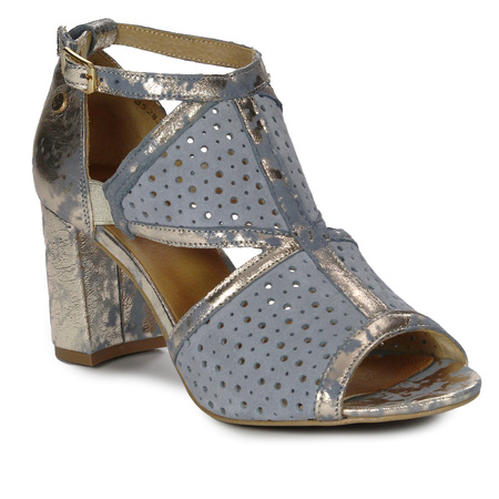 Maciejka 06555-06/00-5 Blue + Gold Sandals