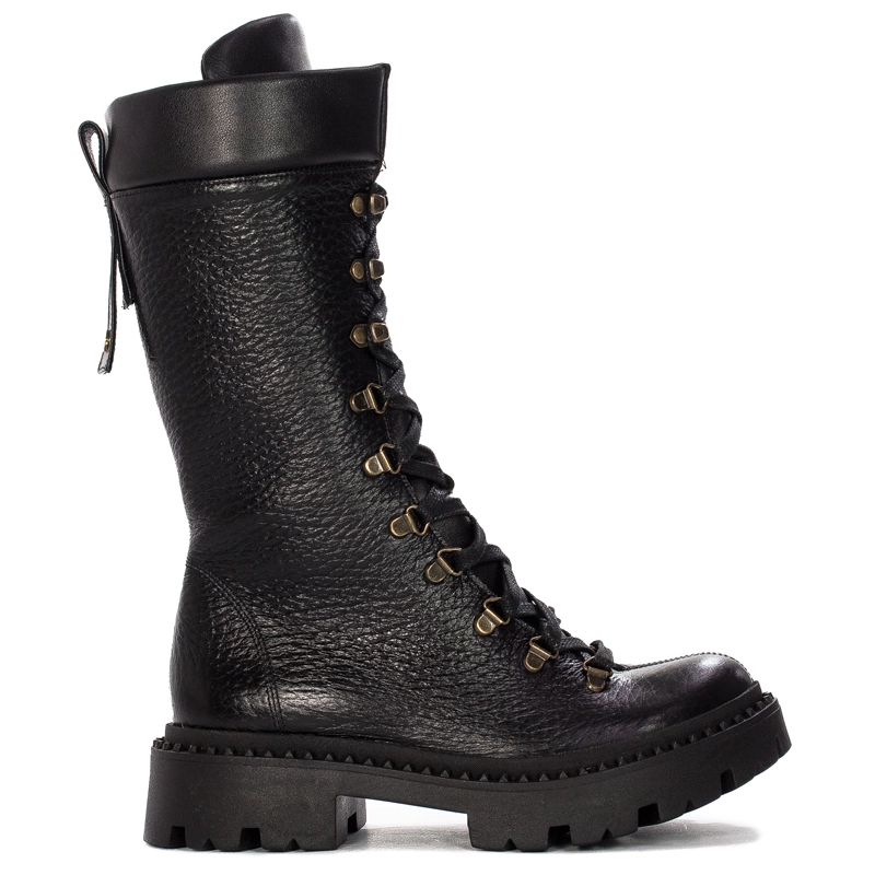 Opra Ghalia Black Workery Damskie Skórzane