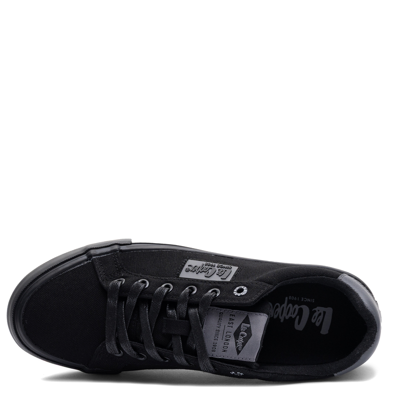 Lee Cooper Men's Classic Lace-Up Textile Sneakers Black LCW-26-02-4092M