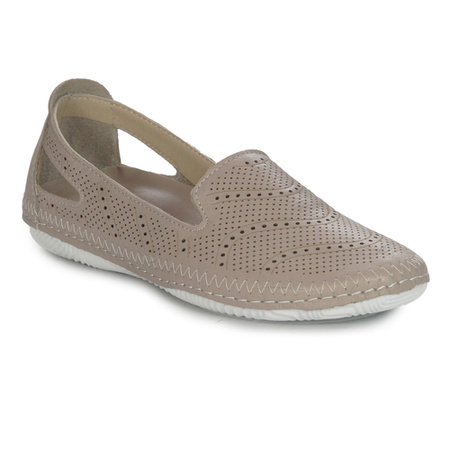 Vacarro Women's leather Beige low shoes