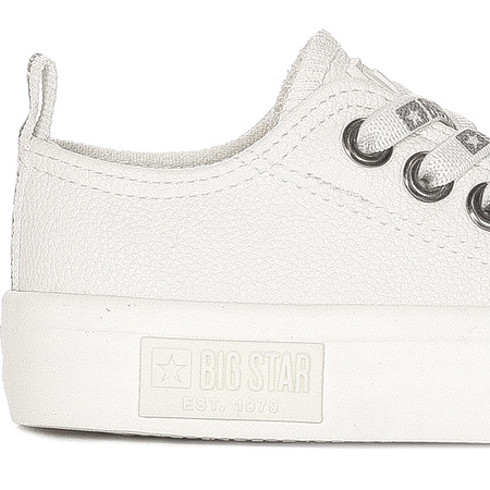 Big Star White children's slip-on sneakers