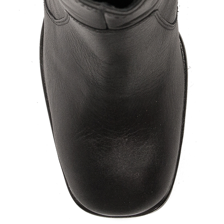 Maciejka Black Leather Women's Boots