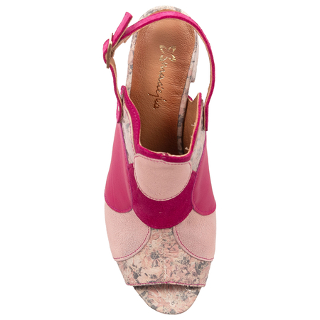 Maciejka Women's Leather Heeled Pink Sandals