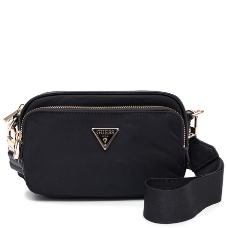 Guess Eco Gemma Double Zip Crossbody Bag Black HWEYG839572-BLACK