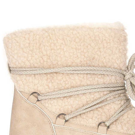 Filippo Women's beige insulated snow boots