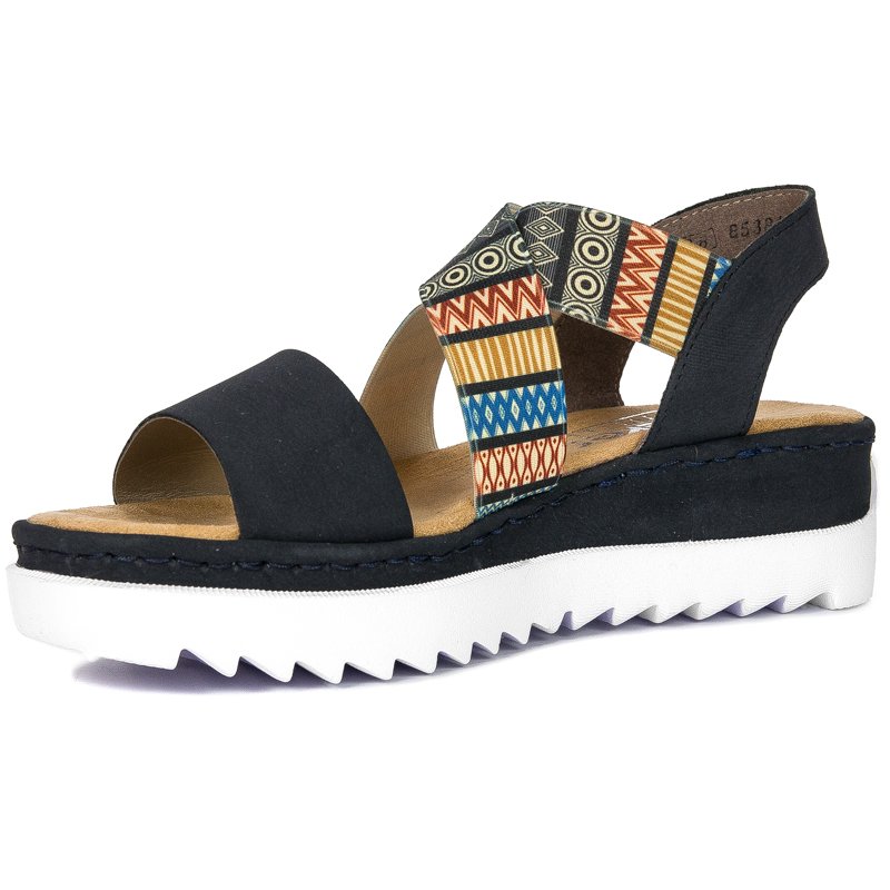 Rieker V44G8-14 Pazifik/Multiprint Navy Sandals