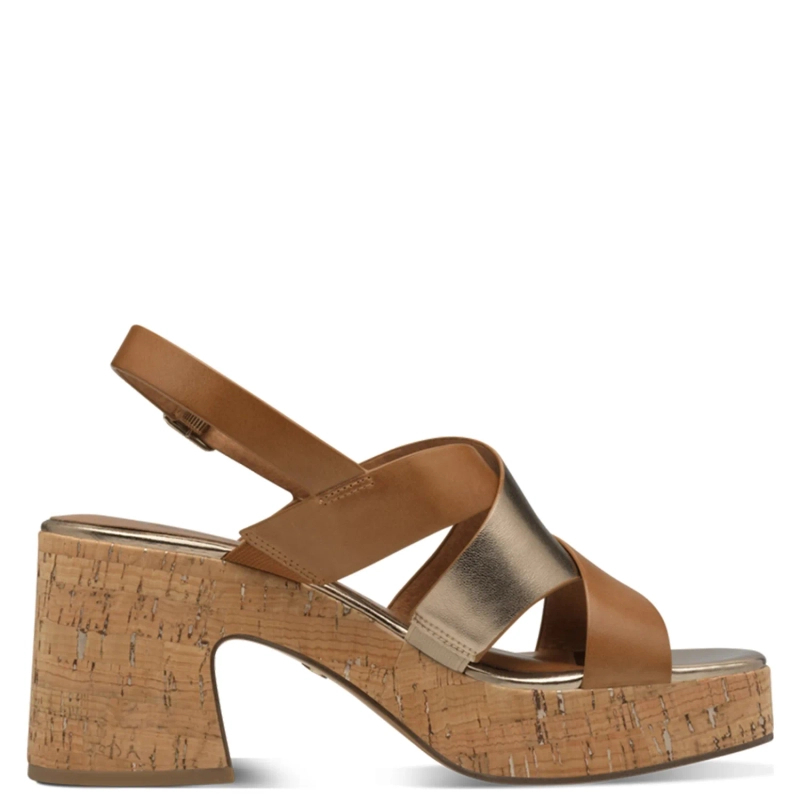 Tamaris Women's Sandals Cognac Comb Brown
