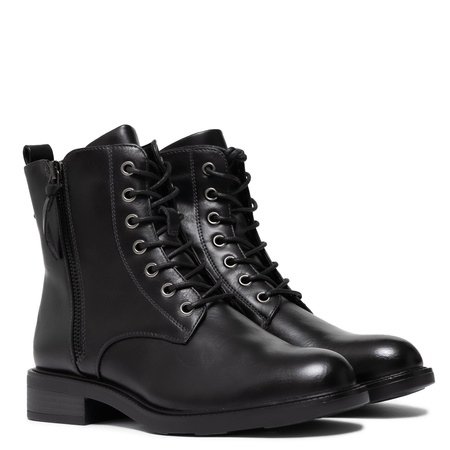 T.Sokolski Leather Womens Boots Warm Lined Black POWZ25214BK