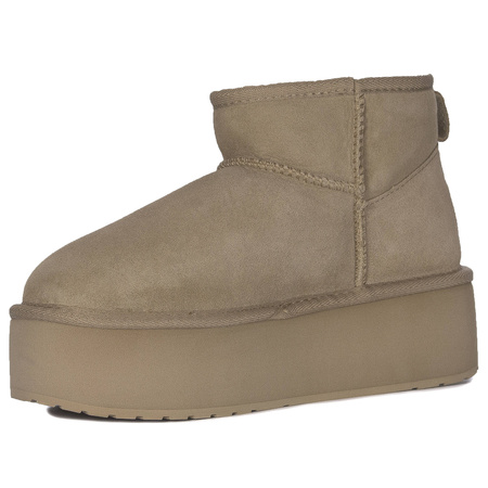 EMU Australia Stinger Micro Flatform Almond Boots