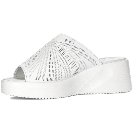 S.Barski Women's White Slides