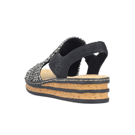 Rieker Women's Black Sandals