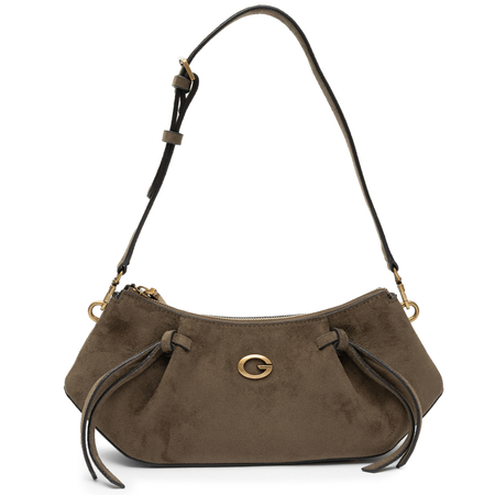 Guess Allegra Zamszowa Torebka Na Ramię Bagietka Oliwkowa HWSG2237180-OLIVE