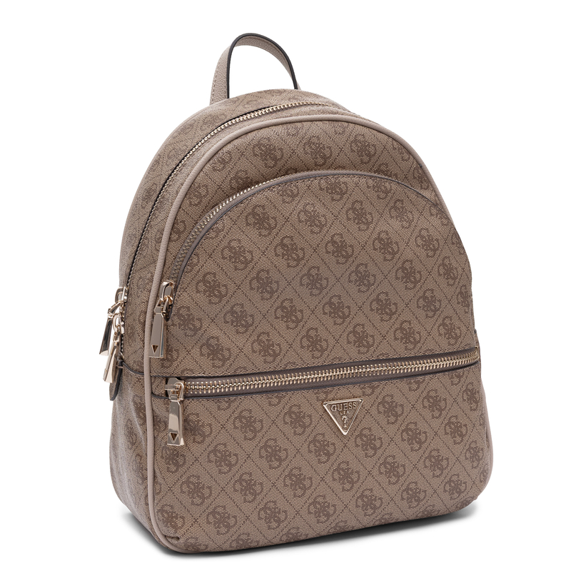 Guess Stylish Urban Women's Backpack with 4G Pattern Beige HWSG7118330-BEIGE