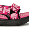 Lee Cooper Sandały dziecięce dziewczęce na rzepy Black Fuxia