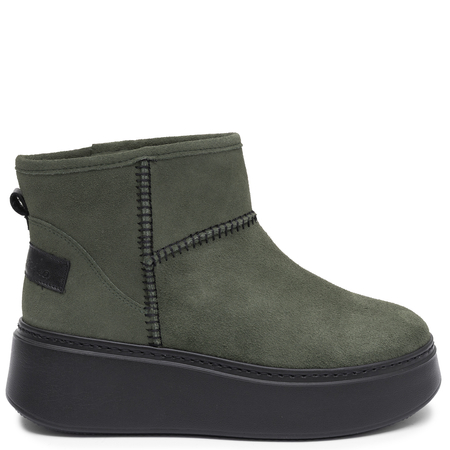 Maciejka Suede Warm Platform Ankle Boots Green 6257W-05/00-4