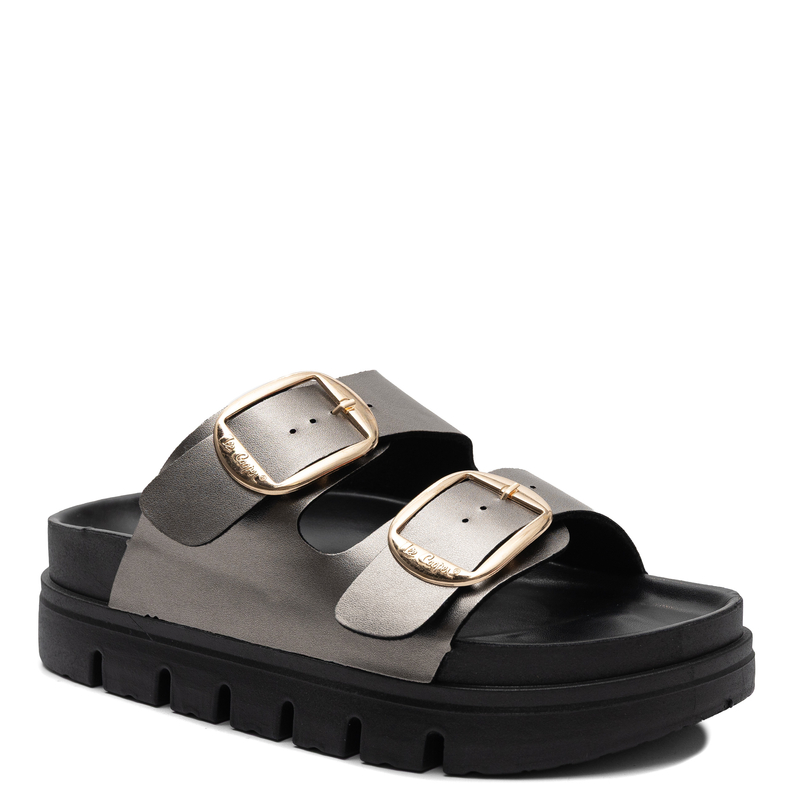 Lee Cooper Damskie Złote Klapki na Platformie z Klamrami LCW-26-35-4461L