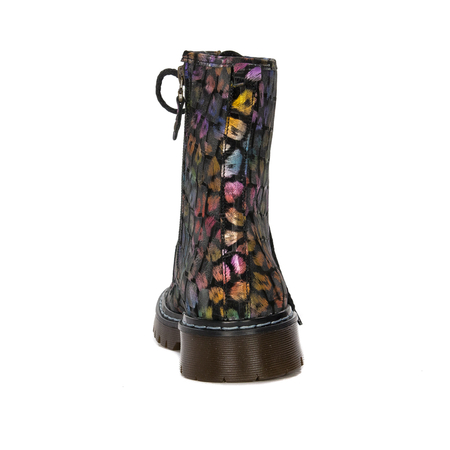 Maciejka 01609-52/00-6 Black + Multikolor Lace-up Boots
