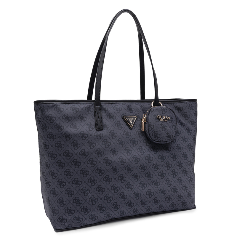 Guess Noelle Klasyczna Torba Damska Duża A4 Czarna TWNB2168240-BLACK   
