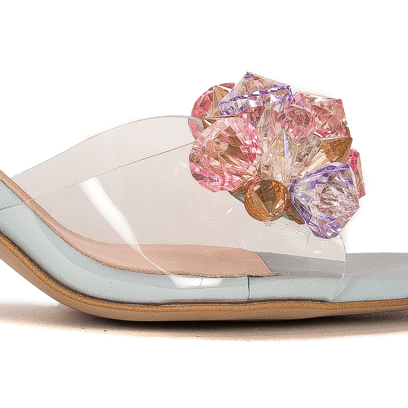 Visconi Women's leather Blue Sandals