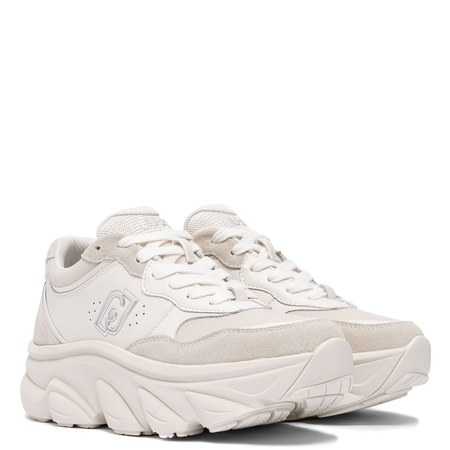 Liu Jo Platform Sneakers Chunky Sole Trainers Beige BF5061-PO304-MILK