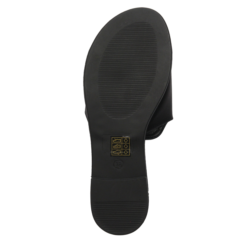 S.Barski Women's Black Slides