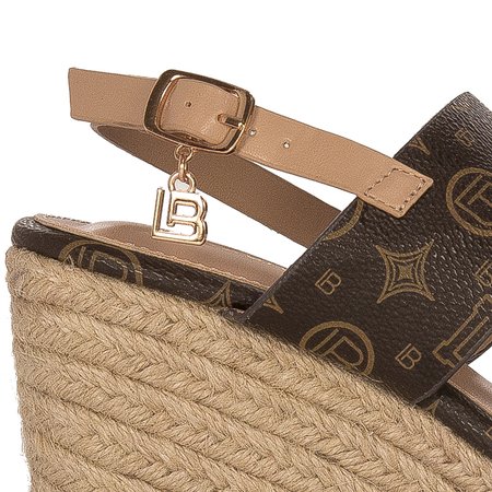 Laura Biagiotti Women Sandals On Heel Brown