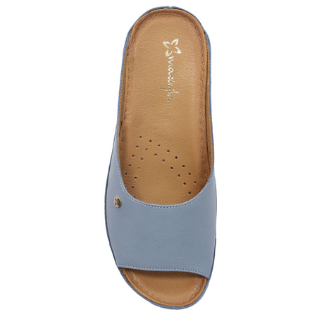 Maciejka Klapki Damskie 02628-62-00-5 Niebieskie