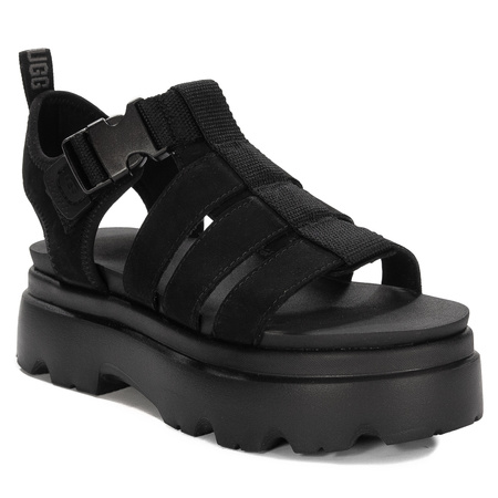 UGG Sandały Damskie Skórzane Black