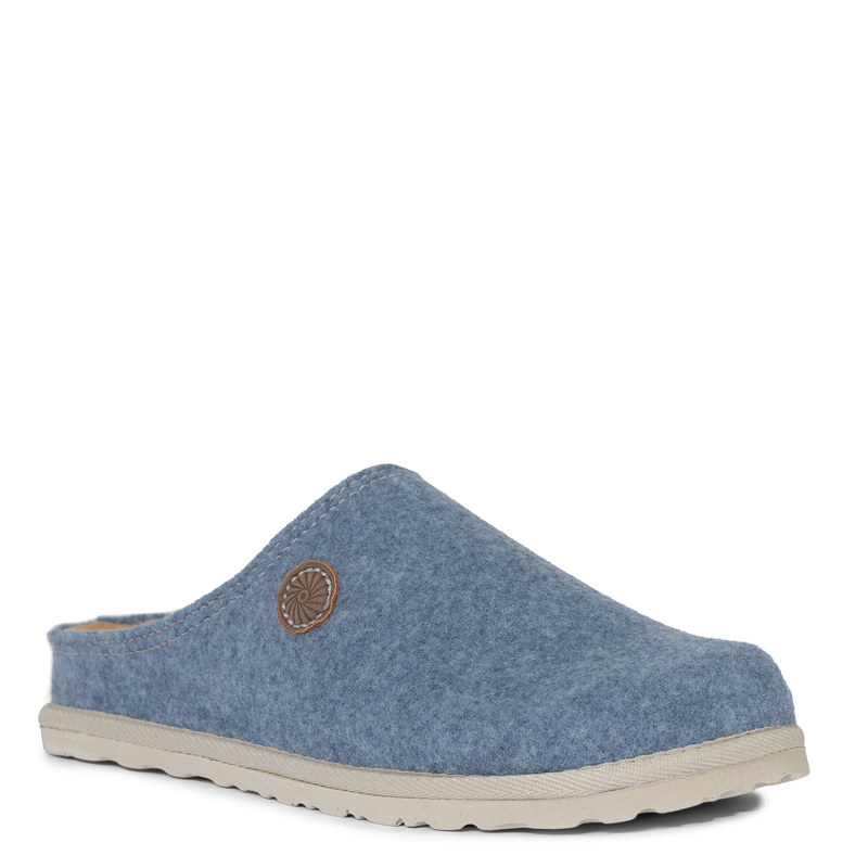 Inblu Filcowe Kapcie Damskie Wsuwane Niebieskie CS000047-BLUE
