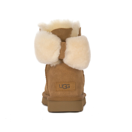 UGG Botki Min Bailey Fuzzy Bow Chestnut 