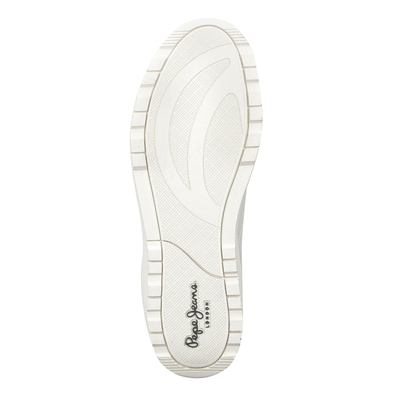 Pepe Jeans Sneakersy damskie skórzane Kore Love W White Białe