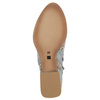 Maciejka leather perforated ankle boots with side zip light blue 06397-34/00-1