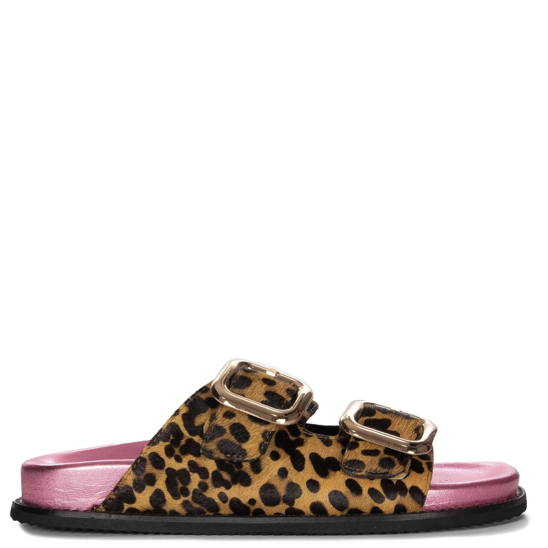 Gioseppo Women's Flip Flops Leopard