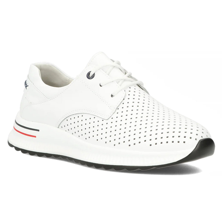Filippo Leather White Low Shoes