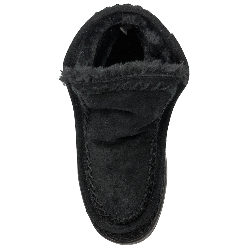 CAFENOIR Women's leather ankle boots Nero black