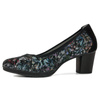 Maciejka 03763-43-00-5 Black Flowers Pumps