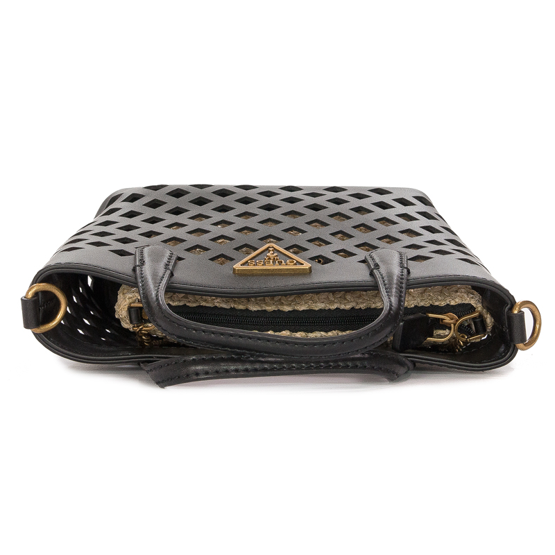 Guess Torba damska Aqua Mini Tote Bla Black czarna 2w1